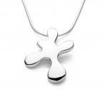 Original Splat - Handmade Sterling Silver Pendant by Purplefish Designs